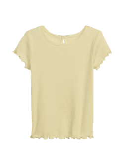 Ribbed-Knit T-Shirt