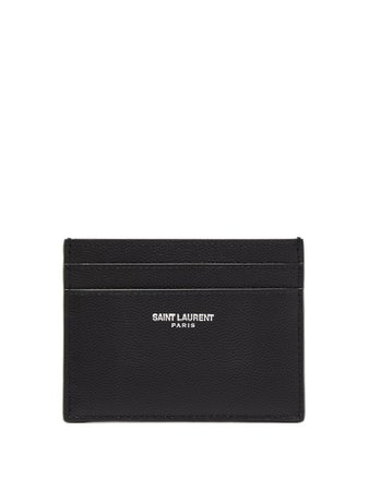 Logo-debossed grained-leather cardholder | Saint Laurent | MATCHESFASHION.COM UK
