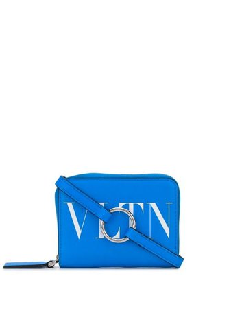 Shop blue Valentino Garavani VLTN neon wallet with Express Delivery - Farfetch