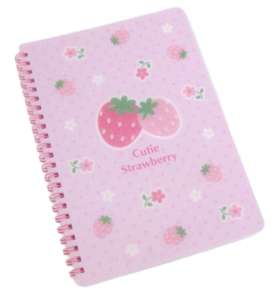 strawberry theme notebook