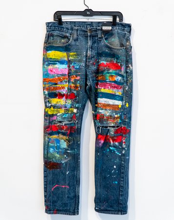 painted pants jeans