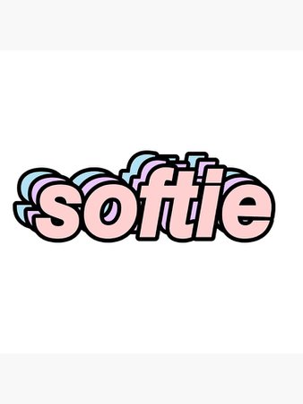 "softie aesthetic sticker" Metal Print by strxwberrii | Redbubble