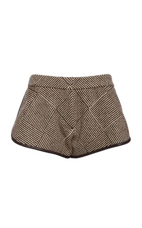 Basketweave Wool-Blend Mini Shorts By Stella Mccartney | Moda Operandi