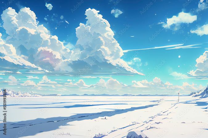 anime background snow ❄️