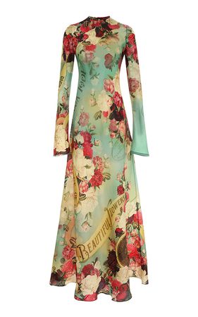 Wonderland Silk Maxi Dress By Zimmermann