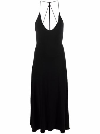 Shop KHAITE scoop-neck midi dress with Express Delivery - FARFETCH