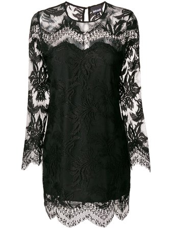 Black Just Cavalli Lace Dress | Farfetch.com