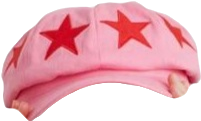pink hat with red stars