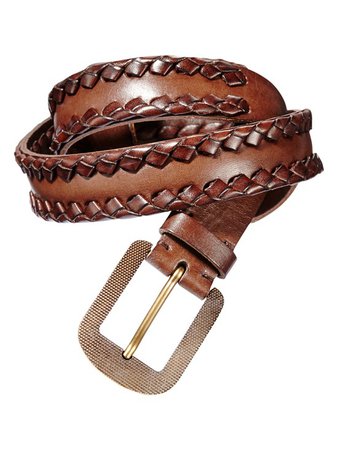 woven leather belt - Gorsuch
