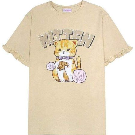 Kitten Oversized Shirt