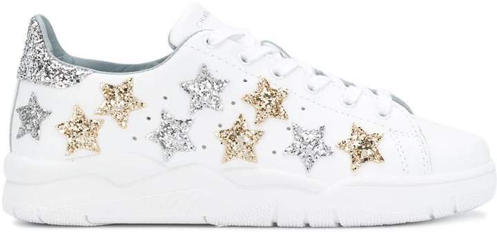 Star lace-up sneakers