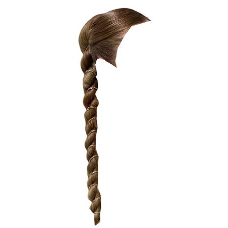 long brown hair twist braid ponytail