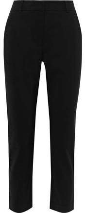 Stovepipe Cropped Cady Slim-leg Pants