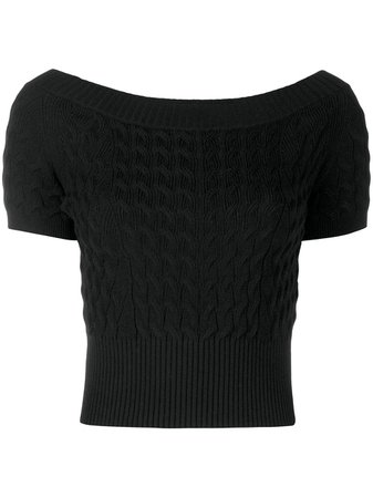Alexander Mcqueen Cropped Knitted Top | Farfetch.com