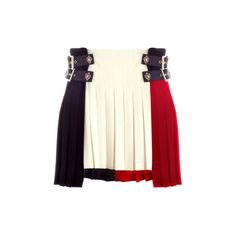 black red white skirt