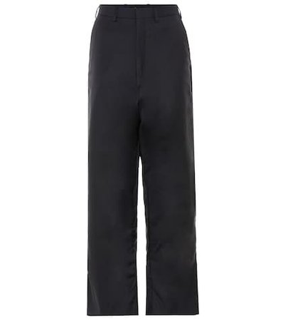 X Brioni wool cropped trousers