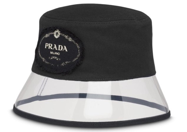 Prada logo bucket hat