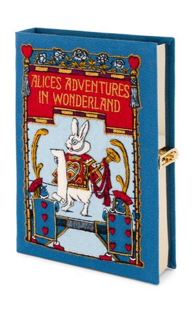 Alice In Wonderland Embroidered Book Clutch By Olympia Le-Tan | Moda Operandi