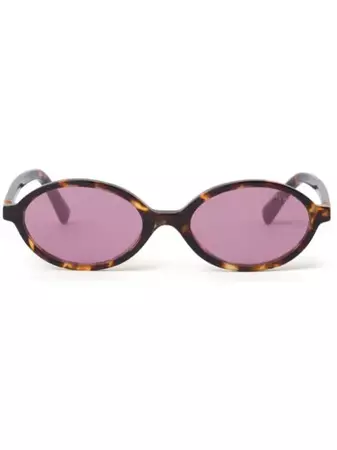 Miu Miu Eyewear Regard tortoiseshell-effect Sunglasses - Farfetch