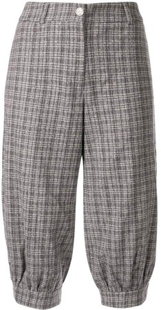 Pre-Owned cropped tweed trousers