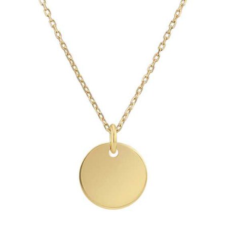 gold circle necklace - Google Search