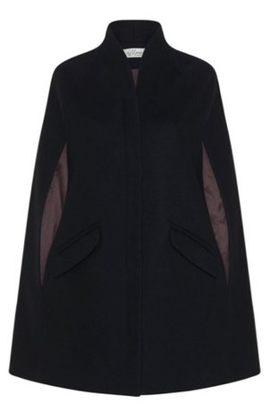 black cape coat
