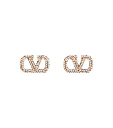 Valentino - VLOGO embellished earrings | Mytheresa