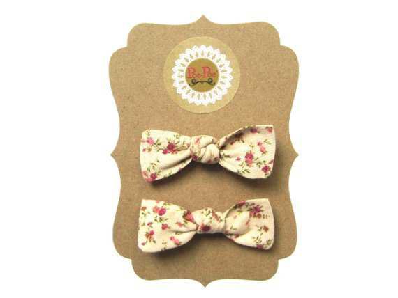 Floral Bow Clip Infant Hairband Toddler Hairband Floral