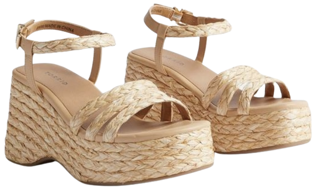 Raffia Platform Sandals