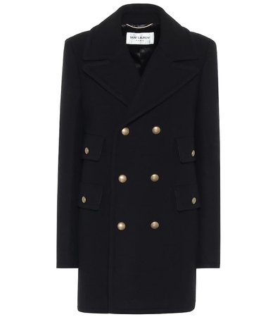 Saint Laurent - Wool and angora coat