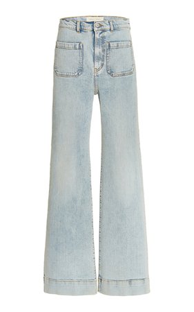 St Monica Stretch High-Rise Flared-Leg Jeans By Jeanerica | Moda Operandi