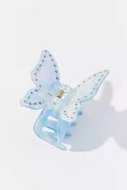 hair claw clip blue butterfly hair urban outfitters - Google Search