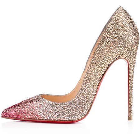 pink sparkling louboutin shoes