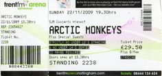 Arctic Monkeys ticket