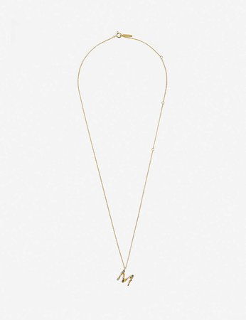 PD PAOLA - M 18ct gold-plated sterling silver necklace | Selfridges.com