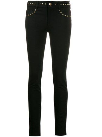 Versace Jeans Couture Stud-Detail Skinny Trousers