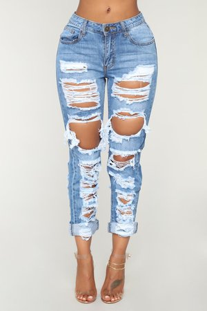 fashion nova  ripped Denim Jeans