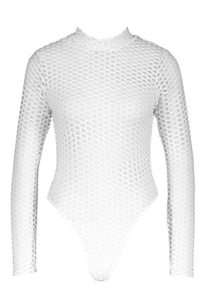 Airtex High Neck Long Sleeve Bodysuit | Boohoo
