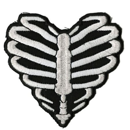 Ribcage Heart Patch | Hot Topic