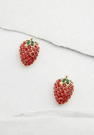 Berry Much So Stud Earrings Red | ModCloth