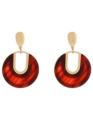 Alba Statement Resin Earrings | Red | One Size | 6859776000 | Accessorize