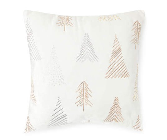Winter Wonder Lane "Believe" Gray & White Polyester Throw Pillow | Big Lots