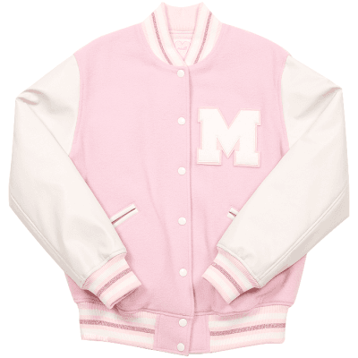 pink letterman jacket