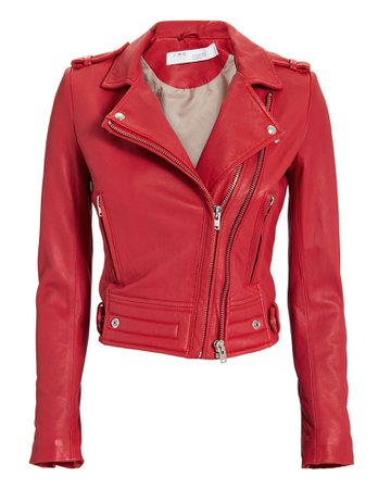 Luiga Women's Red Leather Jacket | IRO