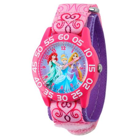 Girls' Disney Princess Plastic Watch - Pink : Target