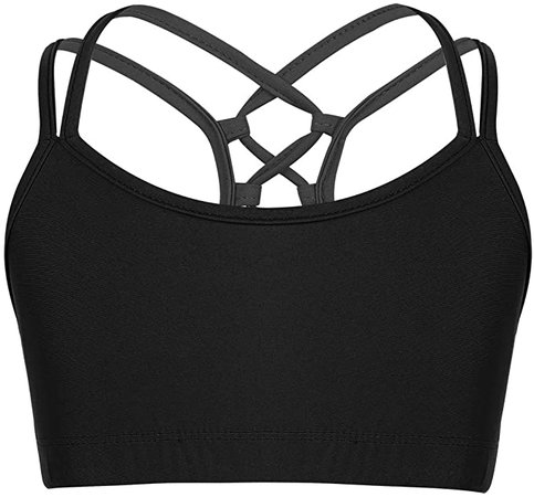 black and white sports bra