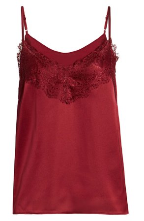 Heartloom Andra Satin Lace Trim Camisole | Nordstrom