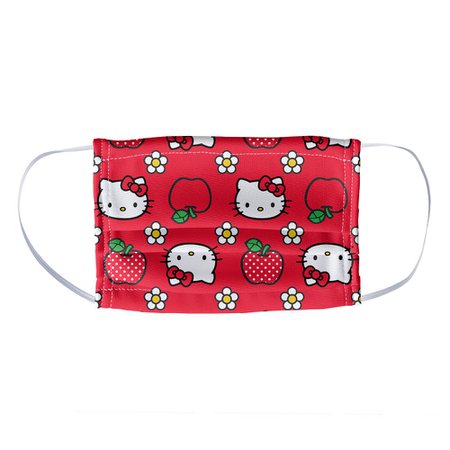 Popfunk - Hello Kitty and Apples Pattern 1-Ply Reusable Face Mask Covering, Kids - Walmart.com - Walmart.com