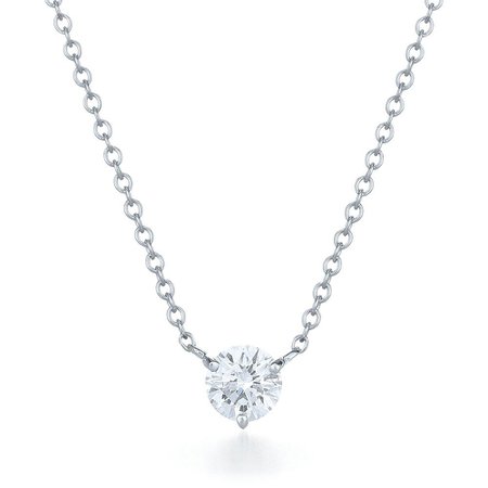 Diamond Solitaire Necklace – Stephanie Gottlieb Fine Jewelry