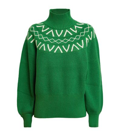 Womens Varley green Fairisle Marcie Sweater | Harrods # {CountryCode}
